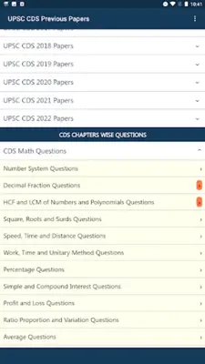 UPSC CDS Practice Papers android App screenshot 4