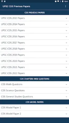 UPSC CDS Practice Papers android App screenshot 5